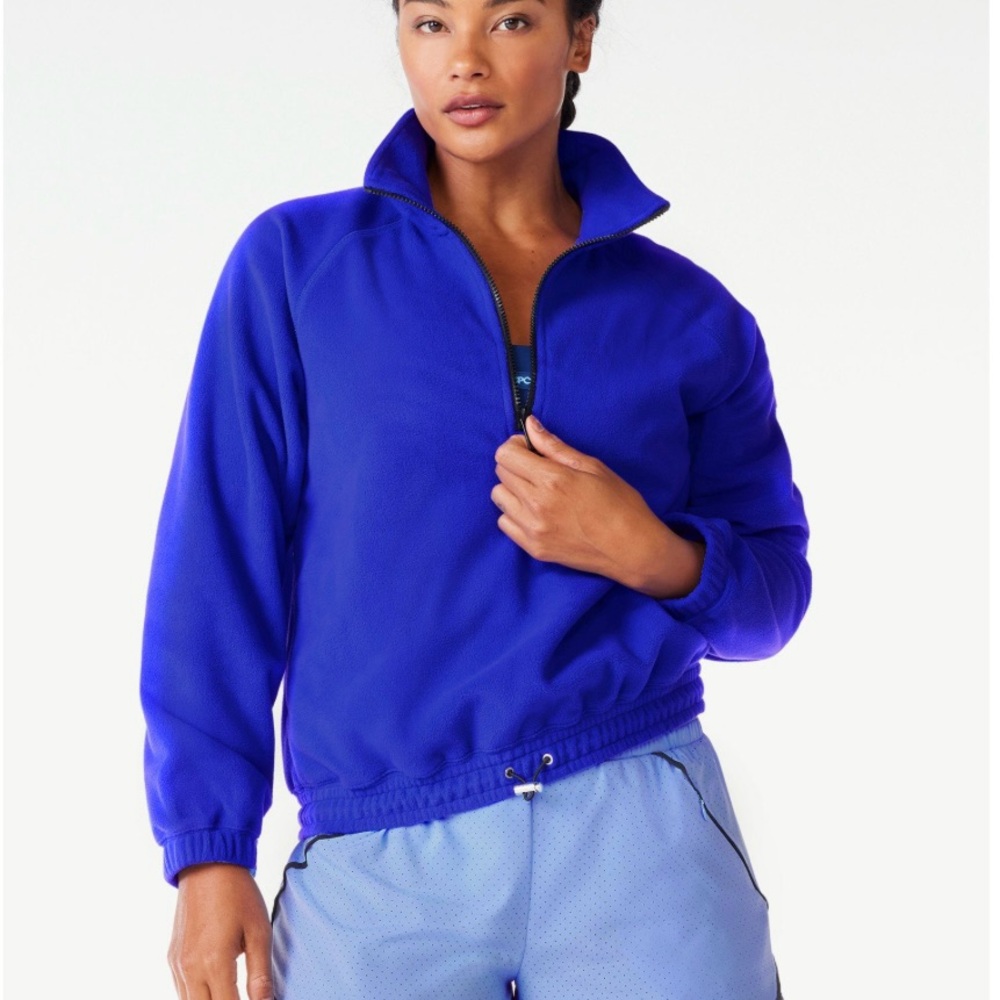 Love & Sports Quarter Zip Fleece Pullover